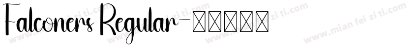 Falconers Regular字体转换